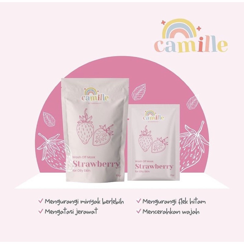 [READY] CAMILLE BEAUTE FACEMASK BPOM-Strawberry