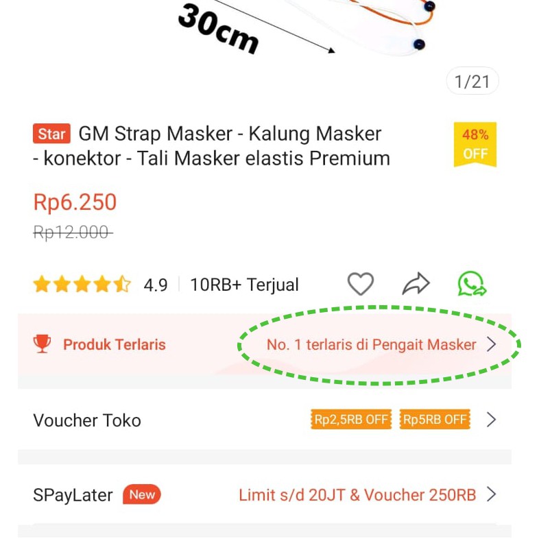 GOOD MADE Strap Masker - Kalung Masker - konektor - Tali Masker elastis Premium Aksesoris Fashion - KK2