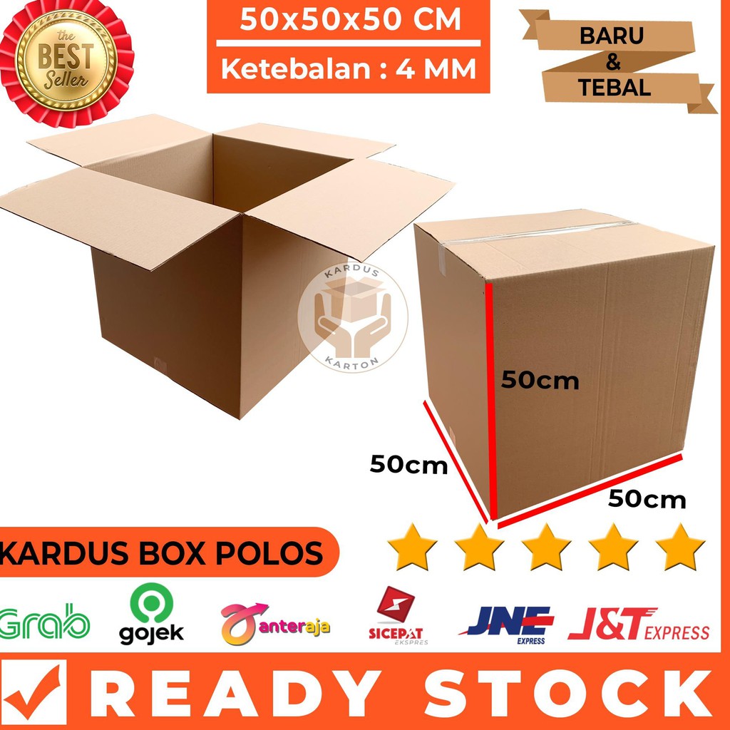 

Ready stock Kardus Besar Jumbo – Karton Box Polos 50 x 50 x 50 Packing Pindahan IY0