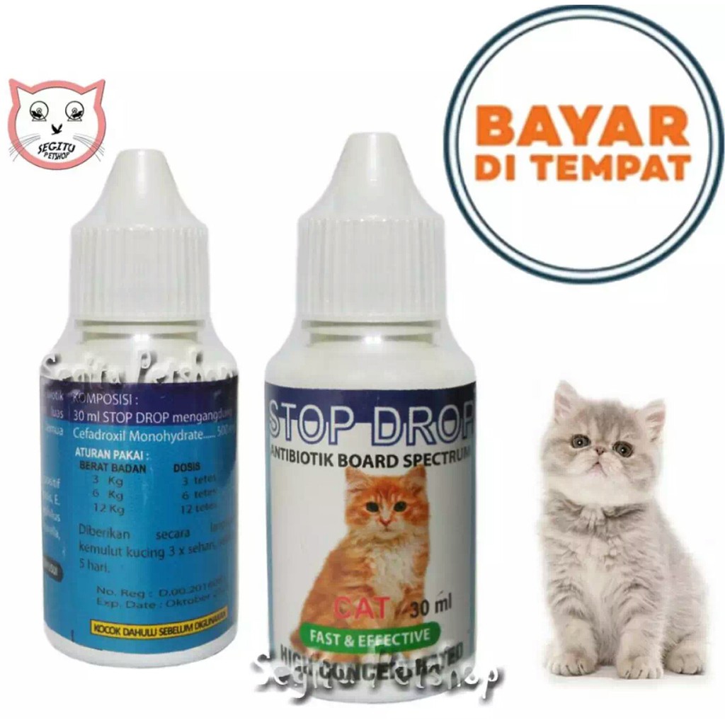 Obat Kucing Demam Diare STOP DROP