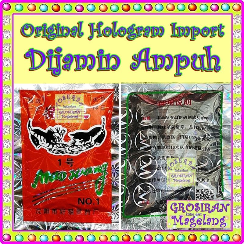 Racun Tikus Mao Wang Original - Mao wang Ori - Mao Wang Hologram Ori - Mao Wang Kucing Emas Ori - Ma