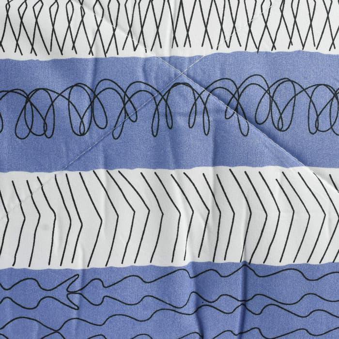 SPREI SET BEDDING SET MICROFIBER JN (C) JAVEN BLUE ORIGINAL