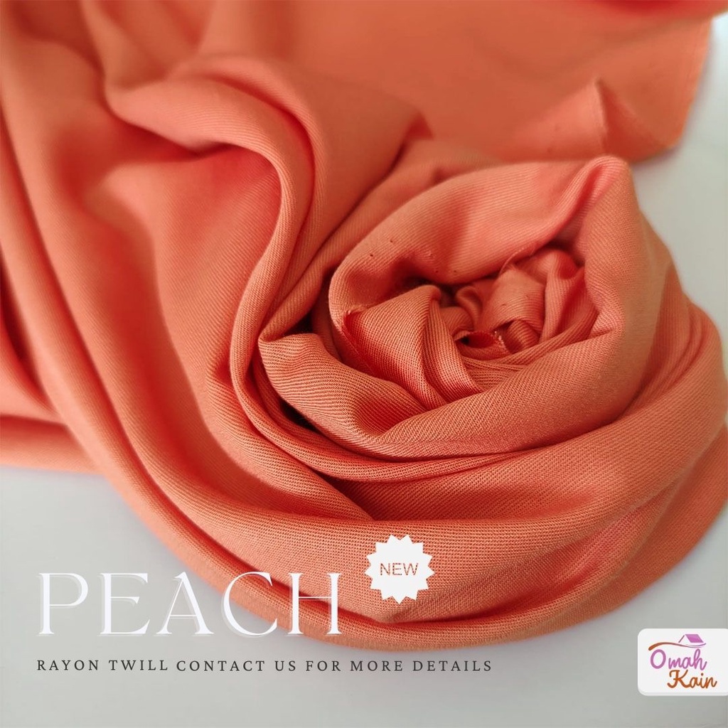 KAIN RAYON TWILL VISCOSE (100% rayon, jatuh, adem, tebal, lembut dan tidak berbulu) #omah kain-6