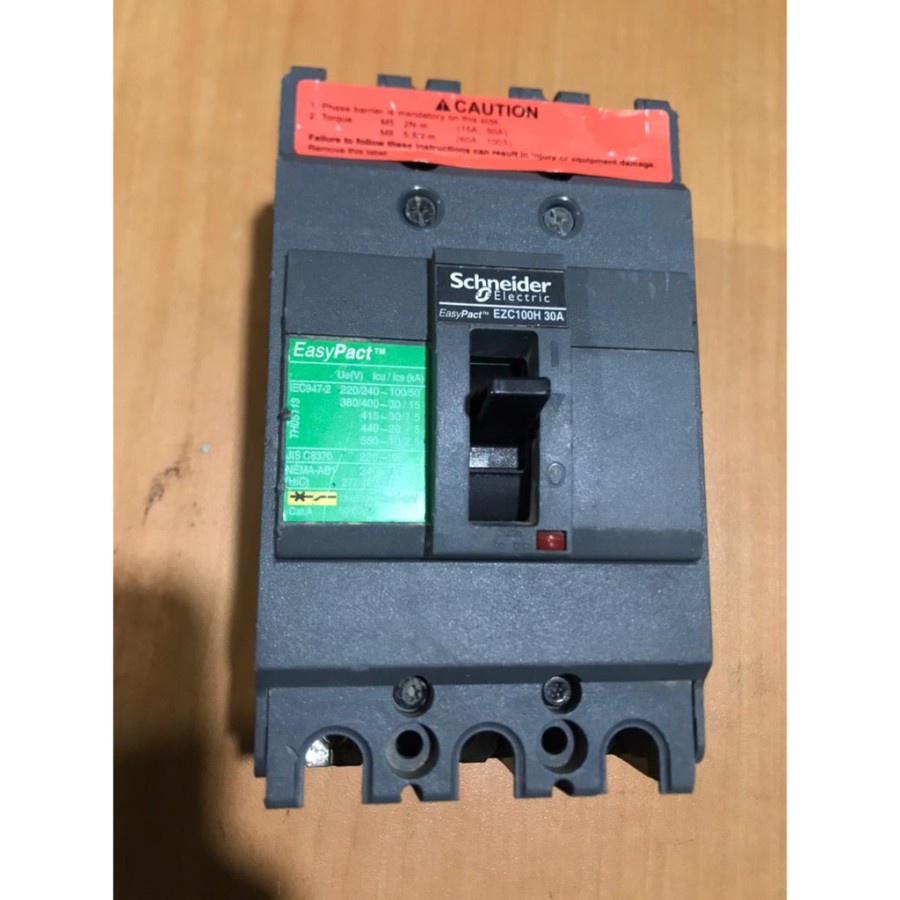 Jual MCCB EZC Breaker EasyPact Schneider EZC100H 3P 30A Ezc100h3030 ...