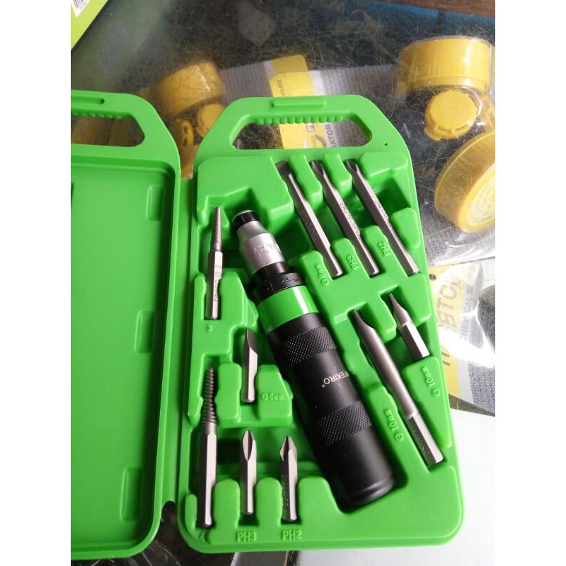 tekiro IM 0921 obeng ketok set 11 pcs impact driver 11pcs