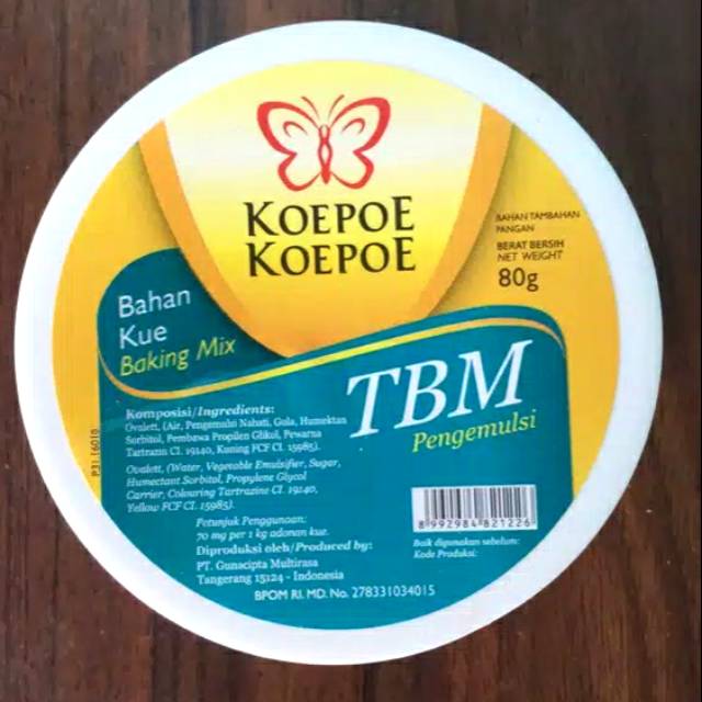 

TBM KOEPOE KUPU BAKING MIX 30 gr / PENGEMULSI / EMULSIFIER