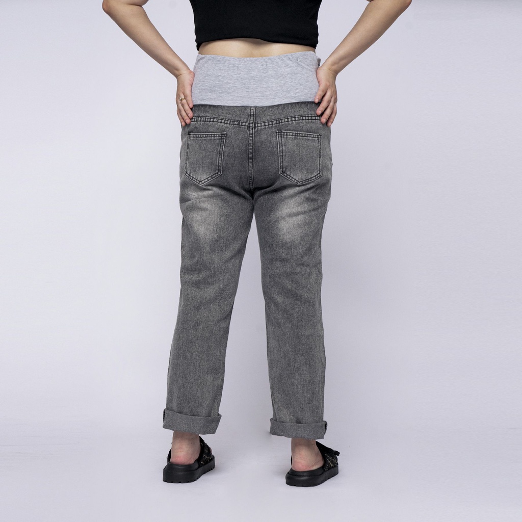 VIERLIN - Jeans 2808 - maternity jeans sobek / jeans hamil