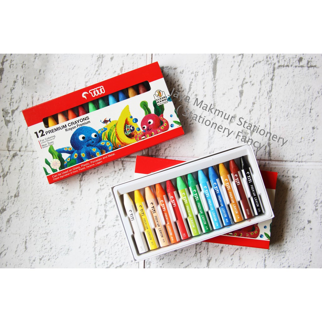 

Premium Crayon / Krayon Premium TiTi PRC-12 (12 Warna)