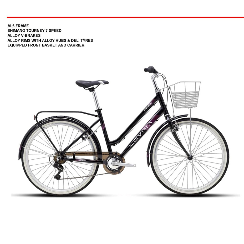 Sepeda City Bike Polygon Lovina 24"