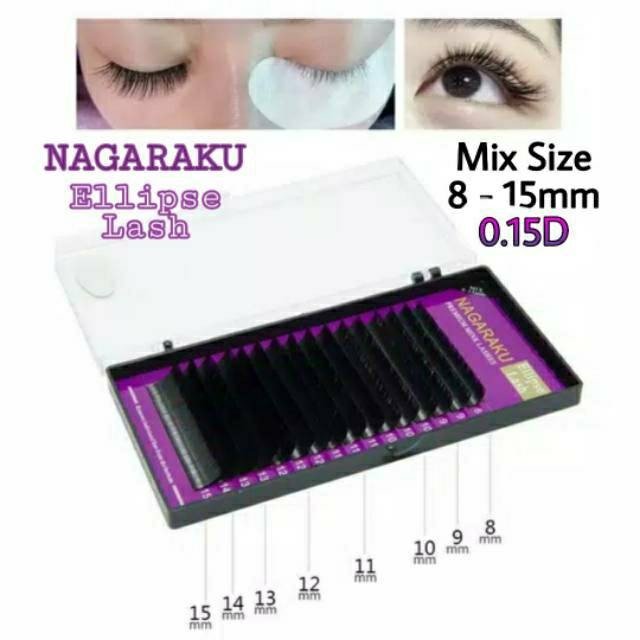 NAGARAKU PREMIUM ELLIPSE MURAH EYELASH MIX SUPER HALUS