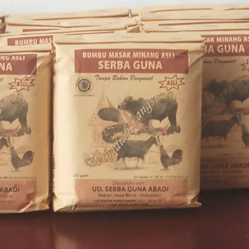 

BUMBU MASAK MINANG ASLI ISI 250 GRAM BRAND SERBA GUNA