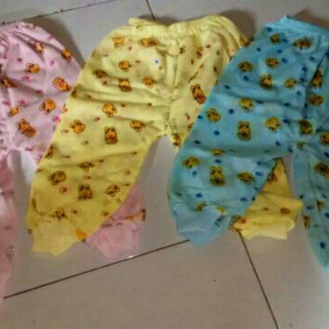 COD 12Pcs CELANA PANJANG BAYI MURAH LUSINAN PEREMPUAN LAKI NEW BORN KATUN PE / anak celana ompol 0-1 tahun