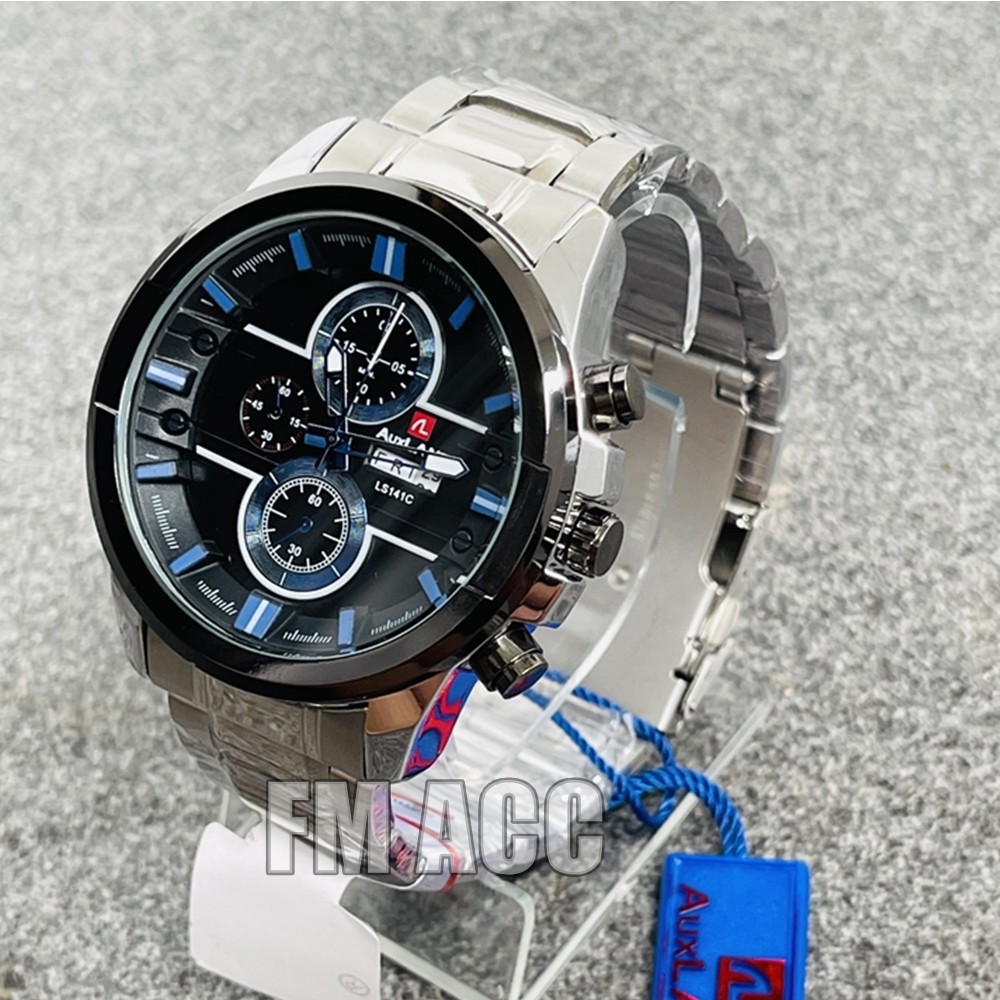 Jam Tangan Digital  Pria Keren, Murah, Original, Merk AuxLand-Biru