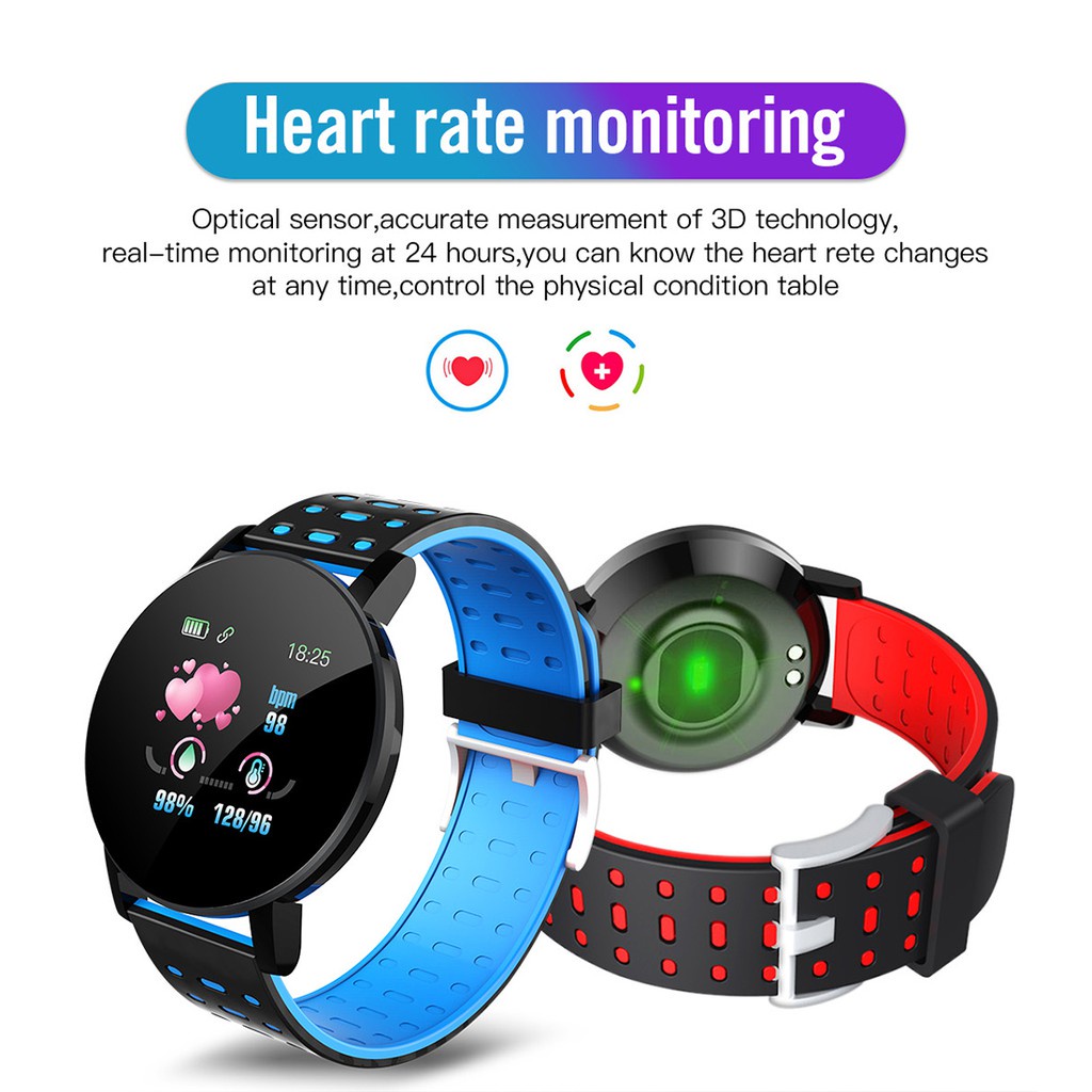 SKMEI Smartwatch 119 Plus Sport Fitness Tracker Heart Rate