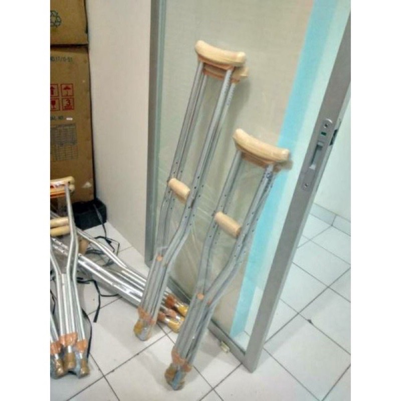 Tongkat Ketiak / Crutch / Kruk tongkat/ Tongkat Jalan / Tongkat Bantu Jalan / harga per pasang