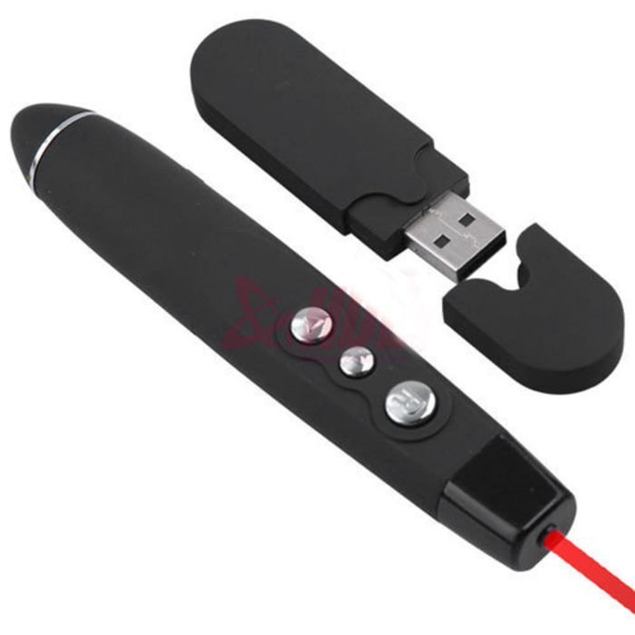 Usb Wireless Power Point Presenter presentasi With Laser Pointer murah