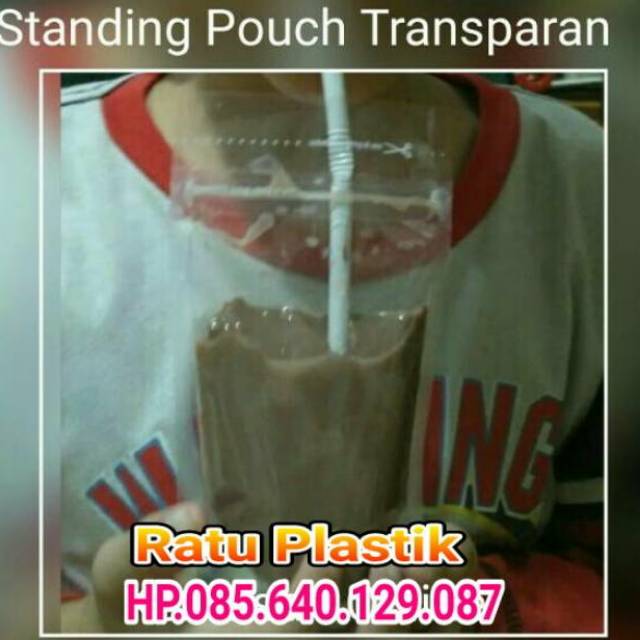 K pack Kemasan makanan/ minuman kekinian es pudot Standing Pouch 18 x 29 (1100 ml)