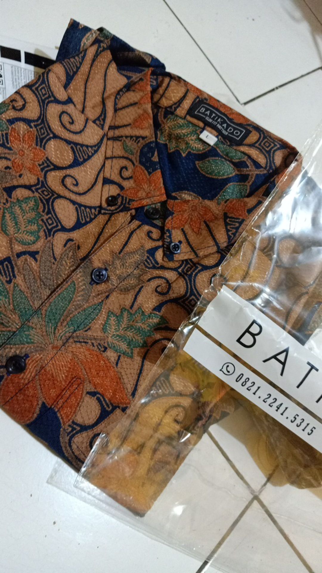 Pre Order Kirana Hitam / Biru, Katun Dobi Premium.