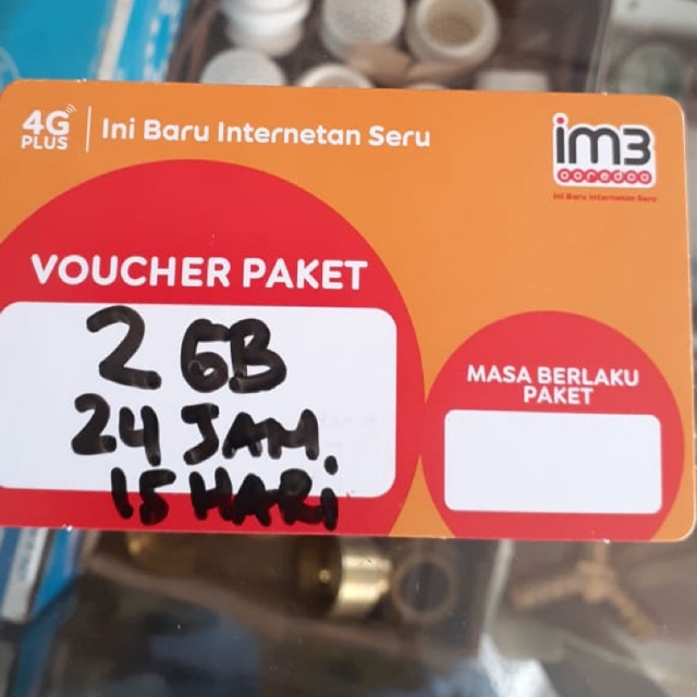 Voucher kuota internet 2gb indosat 24 jam masa aktif 15hari