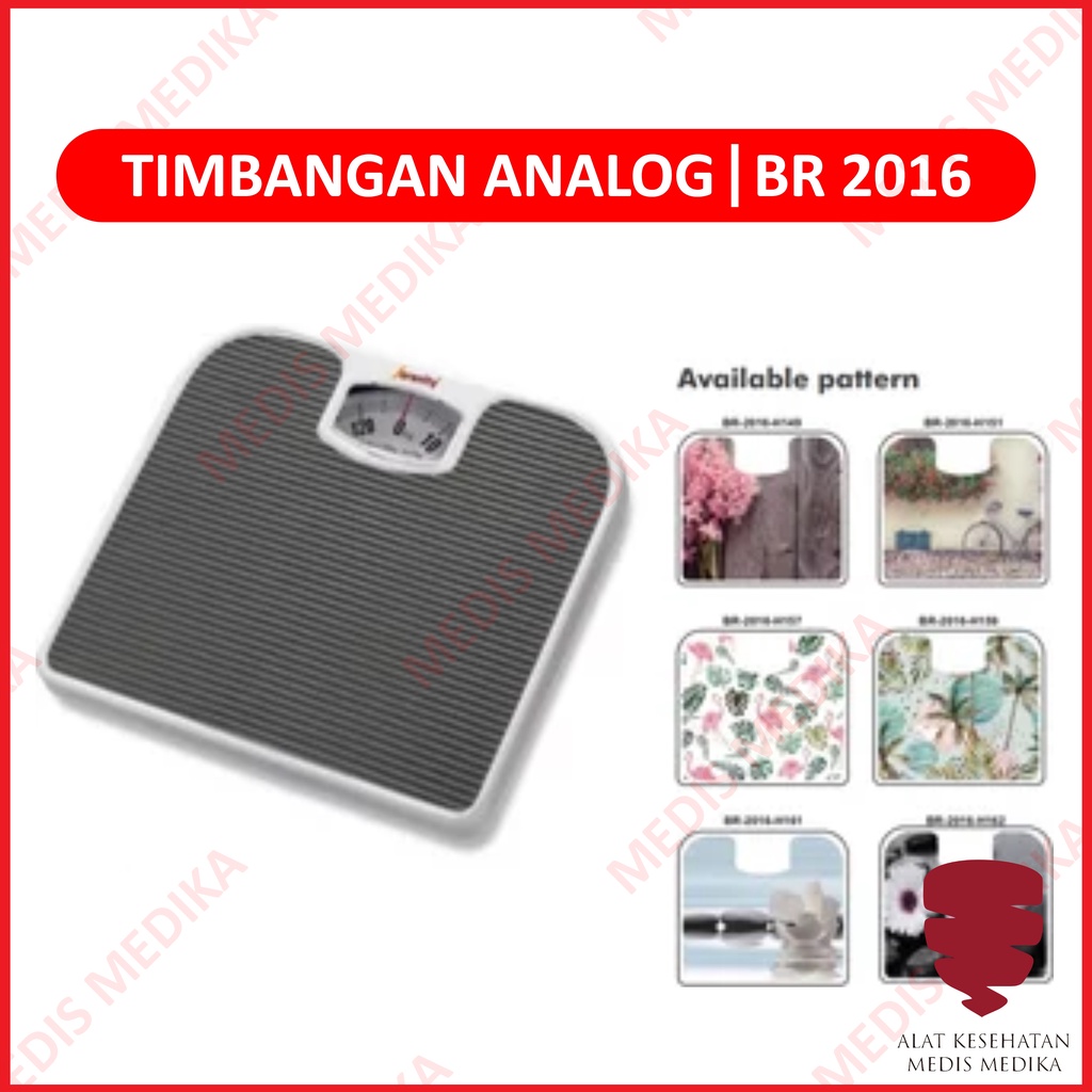 Timbangan Analog Manual BR2016 Pengukur Berat Badan Medis Serenity