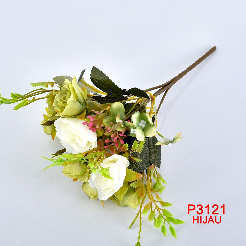 HMPU / COD 1 KG BISA 37 PCS BUNGA DEKORASI / BUNGA ARTIFISIAL(1 BUKET 5 KUNTUM BUNGA)P3121-8