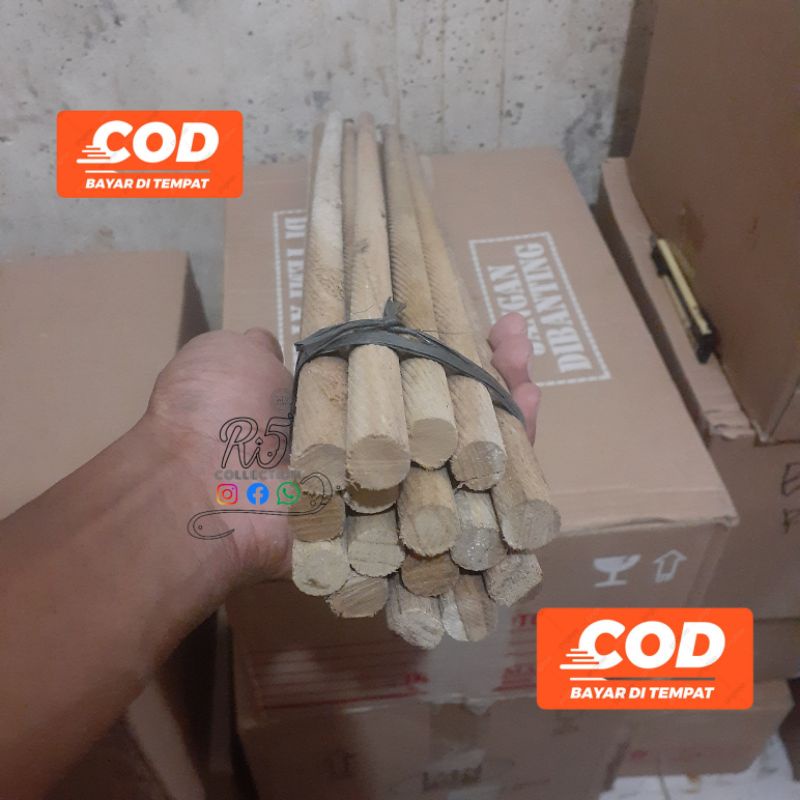 DOWEL KAYU JATI 12MM