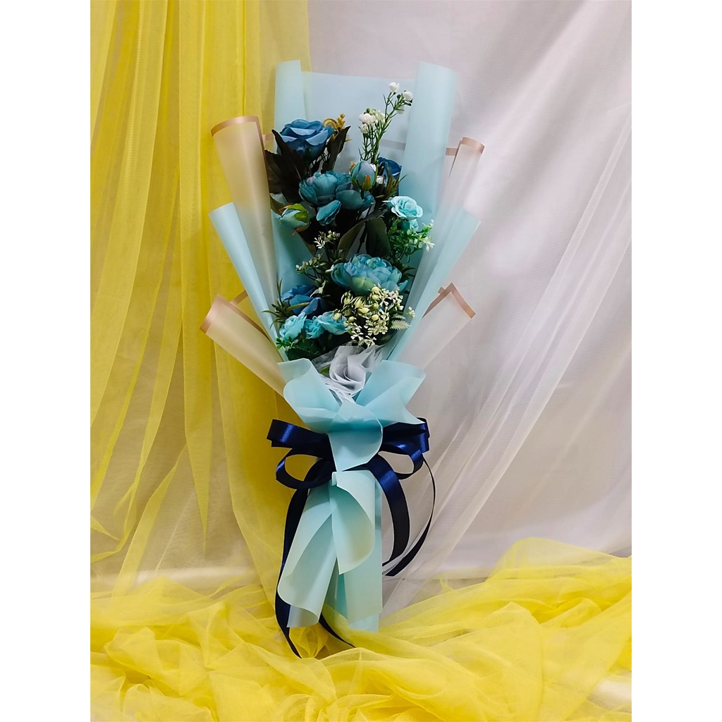 

Buket Bunga Blue | Bouquet Bunga | Bunga Wisuda| Hand Bouquet 9