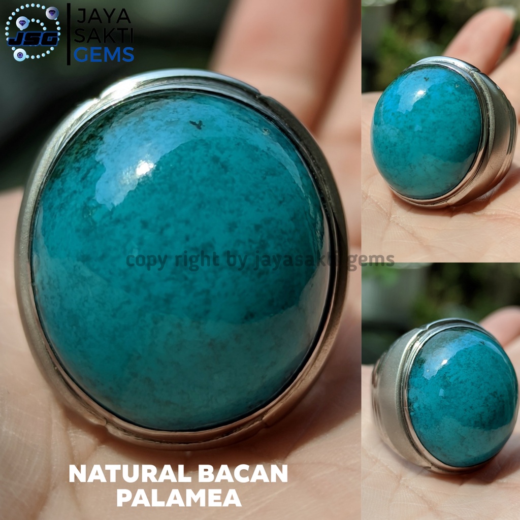 Natural Batu Akik Bacan Palamea Kristal Tembus  BPM02