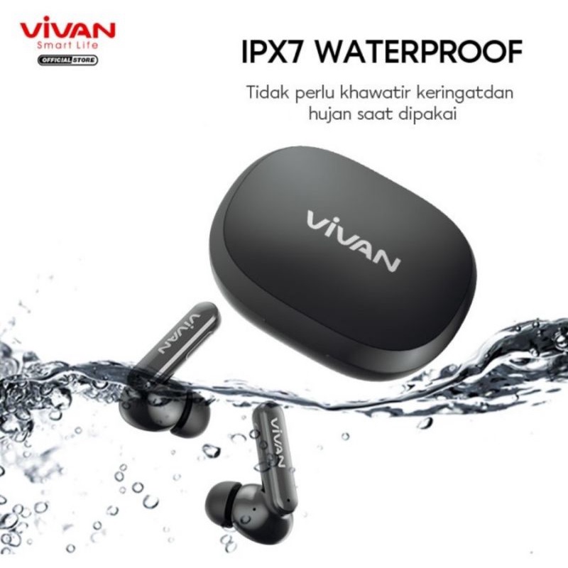 EARPHONES BLUETOOTH VIVAN T600NC TWS LIBERTY TRUE WIRELESS IPX4