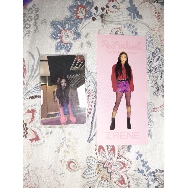 photocard joy scrapbook finale & receipt irene red velvet