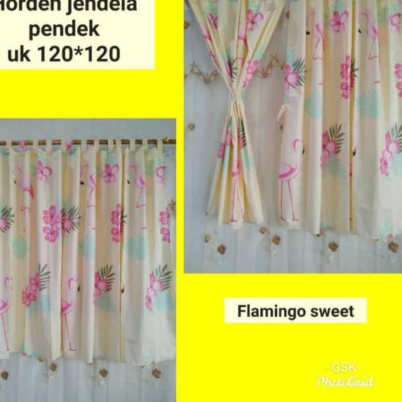 RIM-053 Gorden Jendela Pendek / Gorden Jendela Ukuran 120x120 / Gorden Jendela Karakter / Gorden Jen