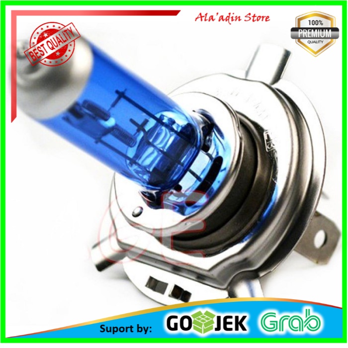 Cuci Gudang Lampu Mobil Headlight Halogen Xenon H4 4000K 1 PCS