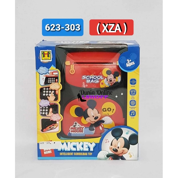 Mainan Celengan ATM School Bag Bank Tas Ransel Mickey Mouse