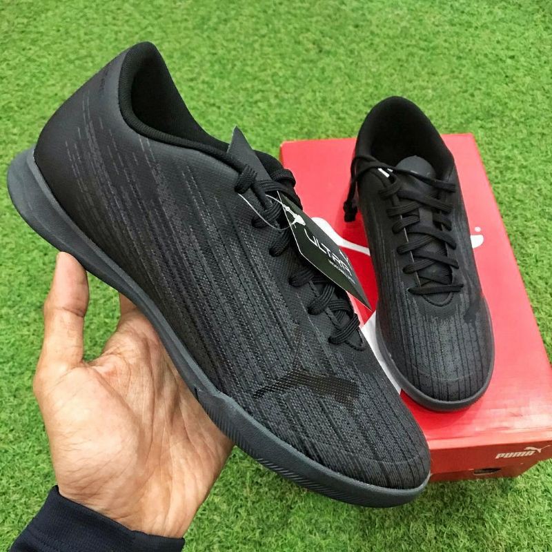 Sepatu Futsal Puma Ultra 4.1 IT - All Black Original 10609602 BNIB