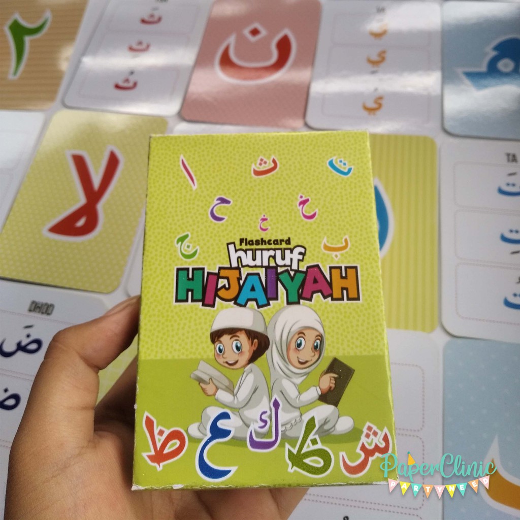 Flash card mainan edukasi anak mengenal huruf hijaiyah