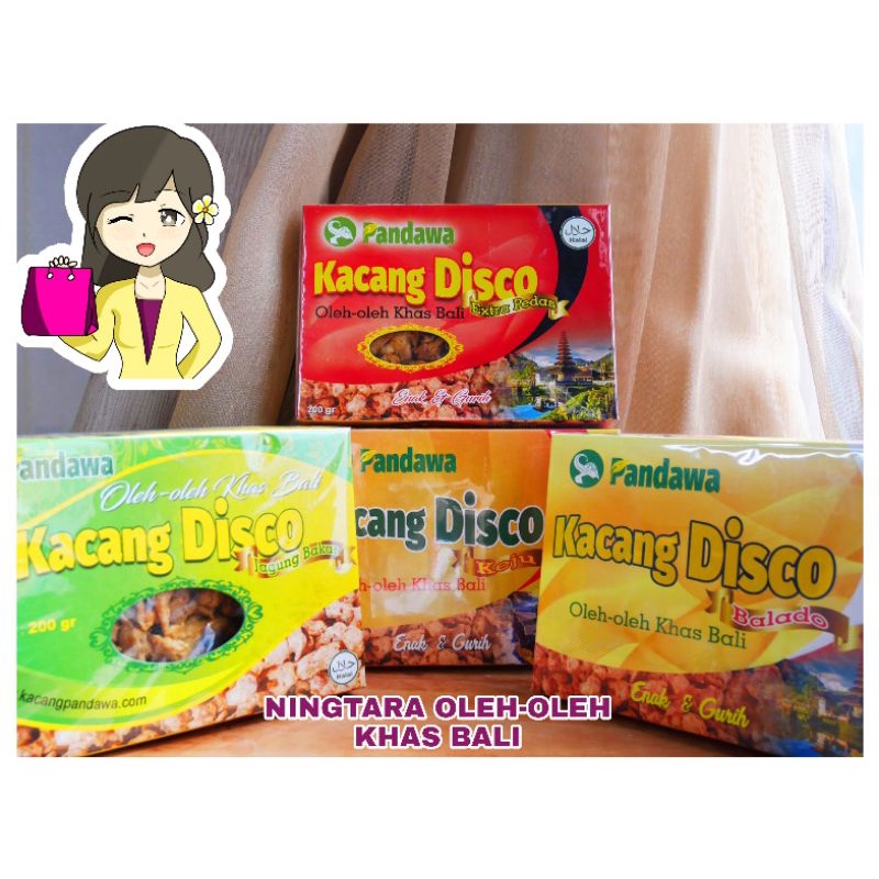 KACANG DISCO PANDAWA 200GR OLEH-OLEH ASLI KHAS BALI (RASA BALADO, EXTRA PEDAS, JAGUNG BAKAR, KEJU, ORIGINAL)