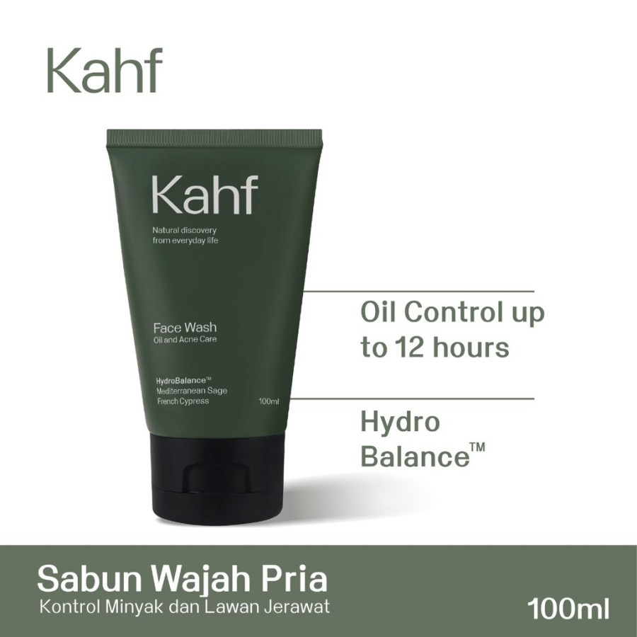 -ALIJOJO-【BPOM】KAHF Men Face Wash 100ml | Sabun Cuci Muka Pria