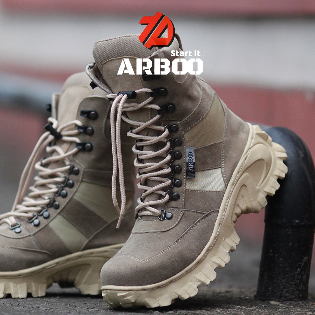 sepatu pdl boats tni polpp 511 cream terlaris 8inc sepatu pdl tactical 511 cream pol pp kerja lapang