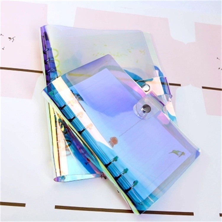 

SOFT COVER PLASTIC BINDER A6 - 6 RING - TRANSPARENT LASER