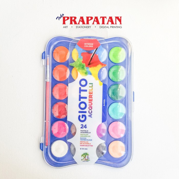 

air-cat- giotto acquerelli watercolor set 24 dia 30mm / cat air giotto set 24 -cat-air.