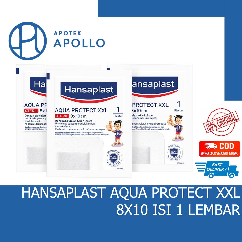 HANSAPLAST AQUA PROTECT XXL 8x10 cm 1 LEMBAR