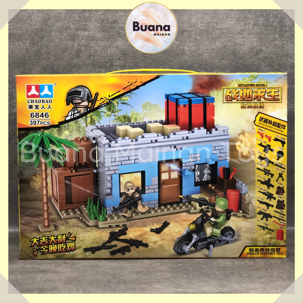 BRICKS CHAOBAO BATTLE GROUND DESERT STORM MAINAN EDUKASI ANAK COWO BRICK BLOCK 6846