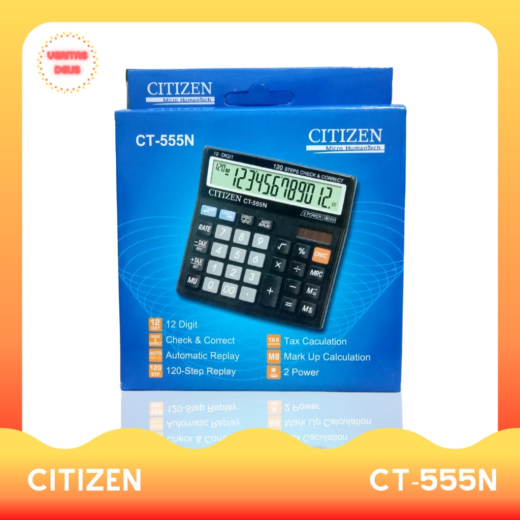 

Kalkulator Citizen CT-555N (Gratis 1 buah baterai cadangan)