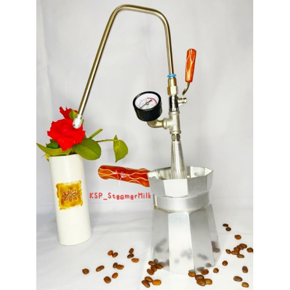 STEAMER MILK MANUAL L SILVER - KNOP KAYU