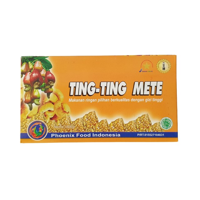 

Ting Ting Mete kemasan karton 168gr nett