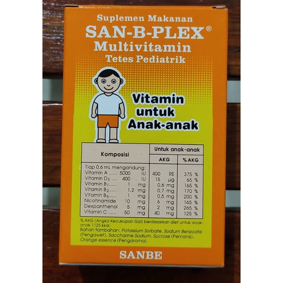 San B Plex Drop / Penambah Nafsu Makan Bayi / Multivitamin