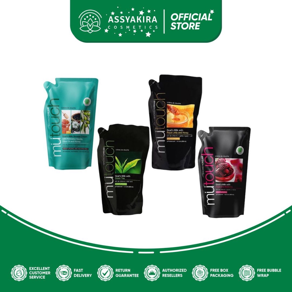 MuTouch Goat's Milk Shower Cream Refill Sabun Mandi (All Varian)