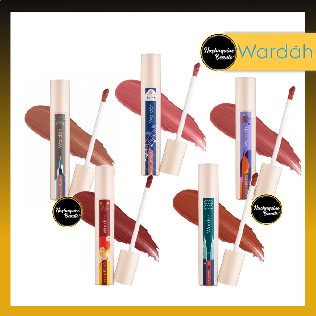 Wardah Colorfit Last All Day Lip Paint Around the World Lip Cream