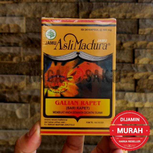 Jamu madura Jamu Galian rapet Kapsul isi 24 sarirapet rapet wangi rapat kewanitaan Perapet miss v
