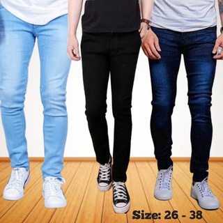 Celana Jeans Pria panjang Skinny Slim Fit Pensil Melar (promo lebaran 2021)